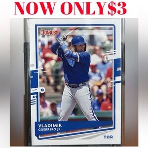 Vladimir Guerrero Jr 2020 Donruss Toronto Blue Jays Baseball Card